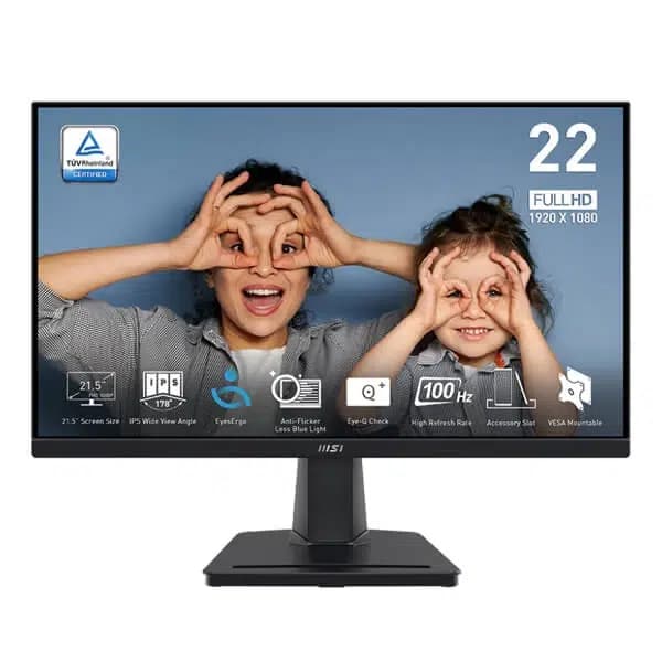 MSI PRO MP225 | 22 Inch 1080p FHD 100Hz IPS