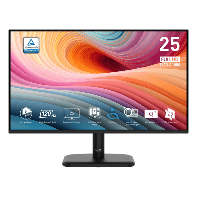 MSI PRO MP251L E2 | 25 Inch 1080p FHD 120Hz IPS