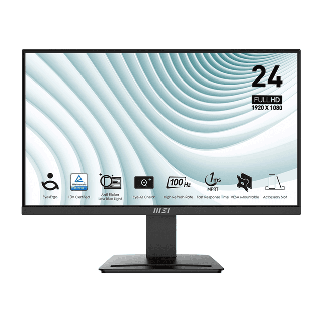 MSI PRO MP2412 | 24 Inch 1080p FHD 100Hz