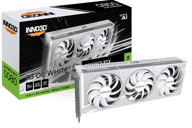 Inno3D RTX 5080 X3 OC 16GB GDDR7 (WHITE)