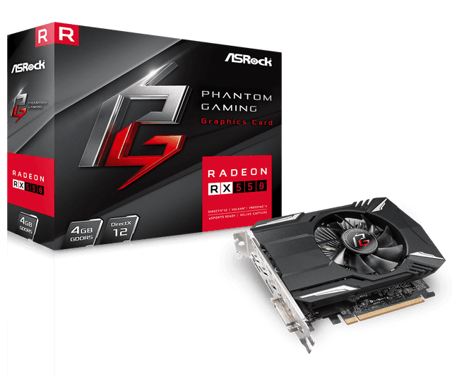 ASRock RX 550 Phantom Gaming 4GB