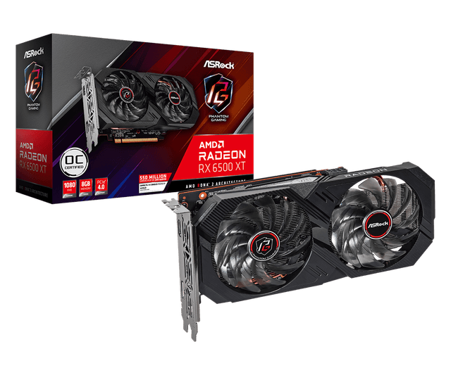 ASRock RX 6500 XT Phantom Gaming OC 8GB