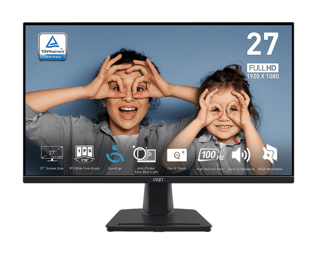 MSI PRO MP275 | 27 Inch 1080p FHD 100Hz IPS