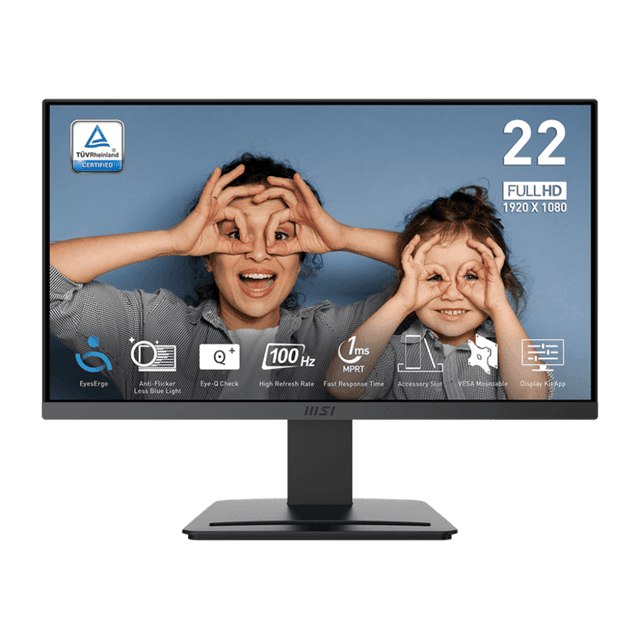 MSI PRO MP223 E2 | 22 Inch 1080p FHD 100Hz