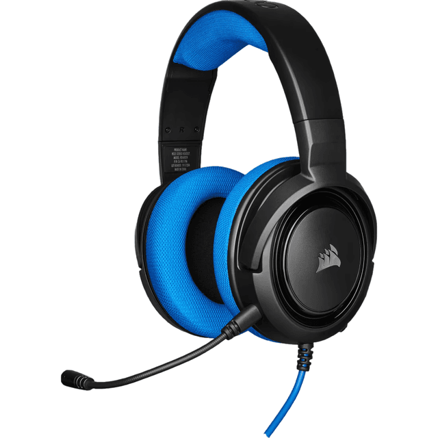 Corsair HS35 Stereo Wired Gaming Headset with Mic for PC and Mobile (Blue)