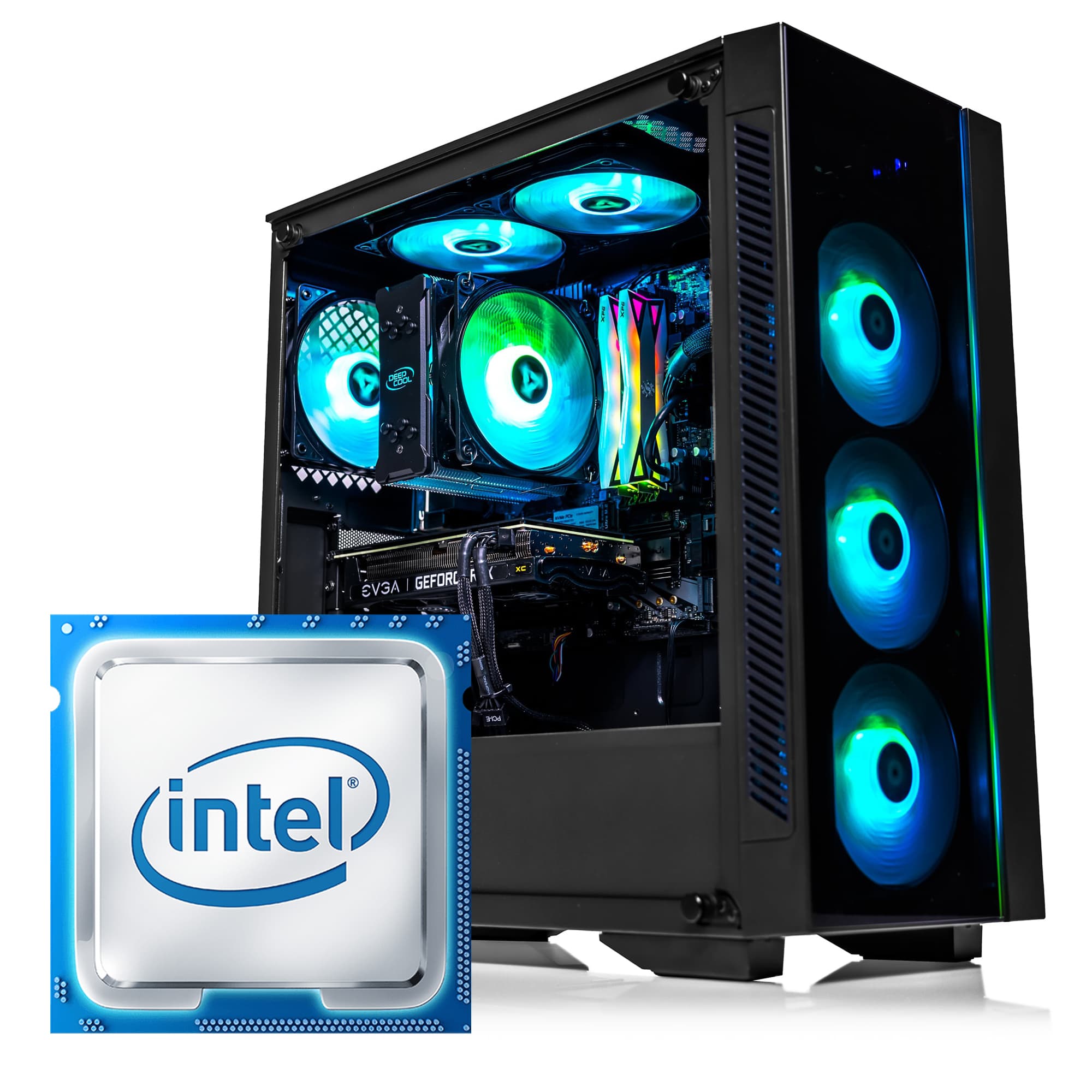 GAMING PC COMPUTER CUSTOM Intel i5-14600K 16GB RAM 512GB SSD Radeon RX 6750  XT