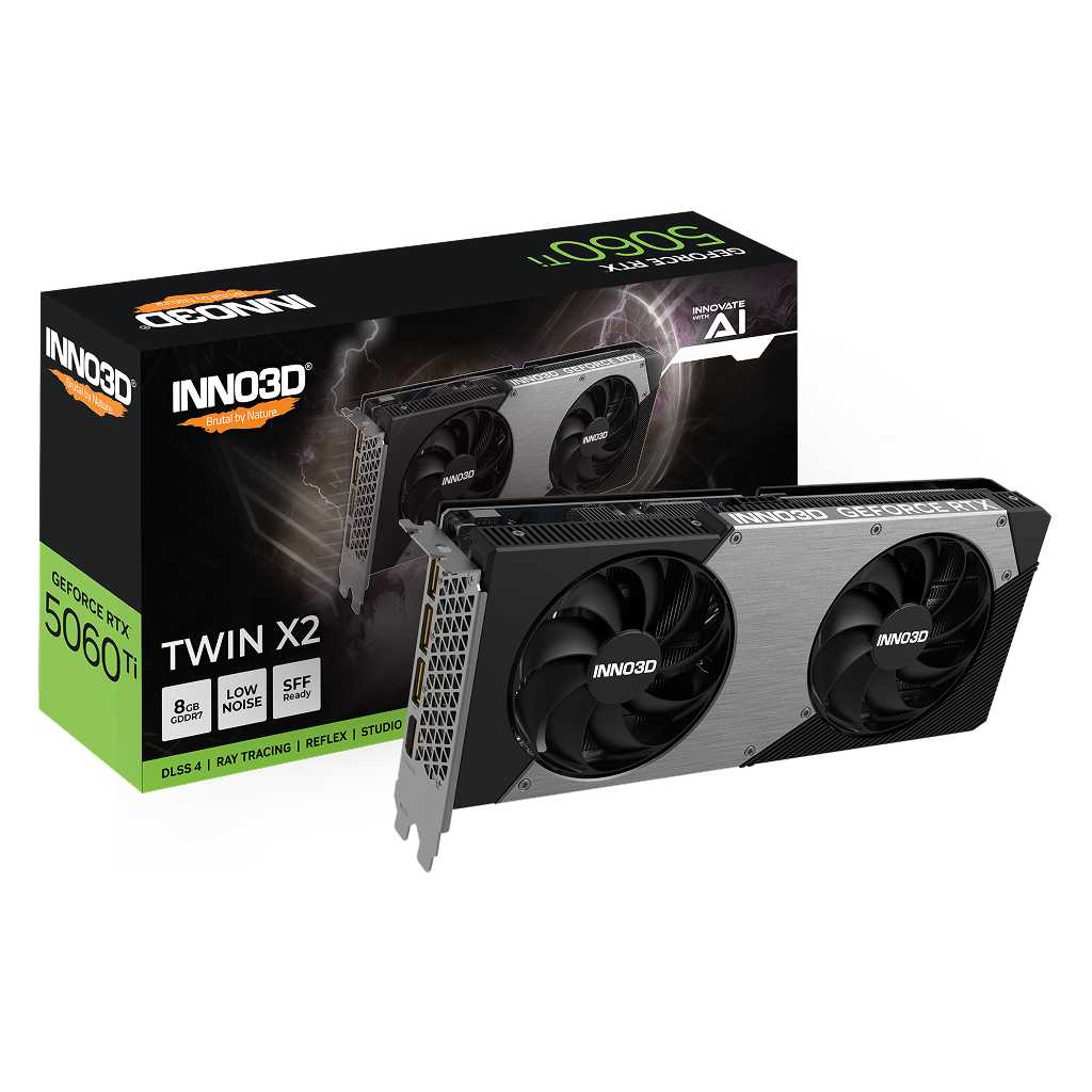 【新品未使用】INNO3D RTX 5060 TWIN X2 INNO3D GEFORCE RTX™ 5060 TWIN X2 | INNO3D - GRAPHICS CARDS